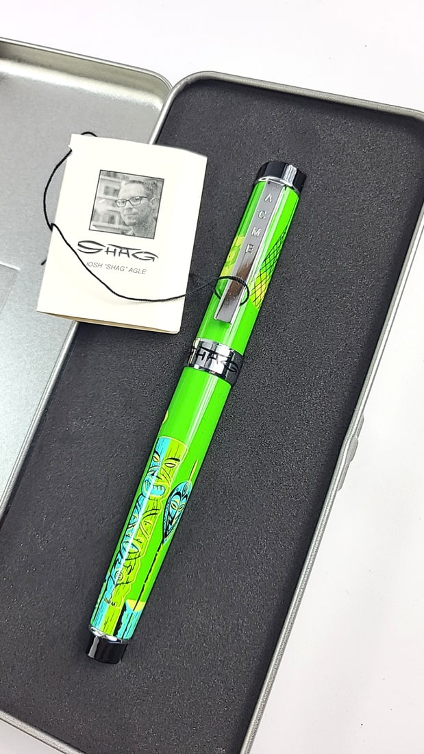 ACME Shag Josh Agle Design Pen Green Art Series Collectible (1 of 6)