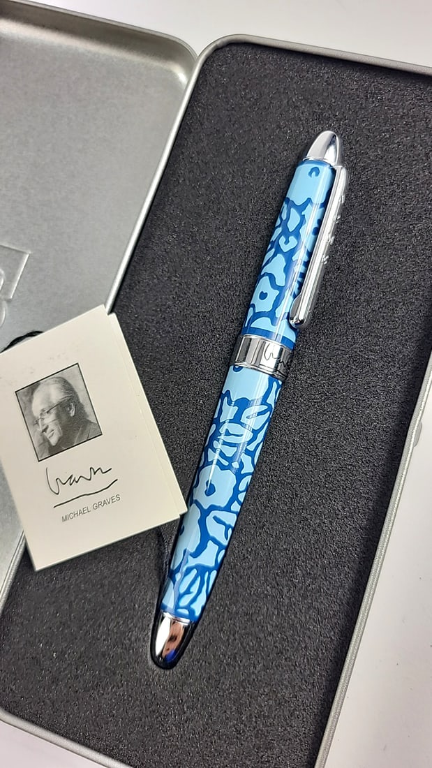 Acme Michael Graves Designer Pen Blue Pattern Collectible in Box (1 of 6)