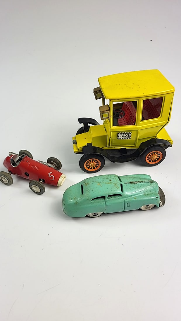 Vintage Tin Toy Cars Set - Schuco Micro Racer Miracar 1001 Japan: Nice mix of estate goods. The family behind this estate had a high-end gift shop, so there's lots of brand new inventory including a large collection of King and Country, New ACME pens, quality watche