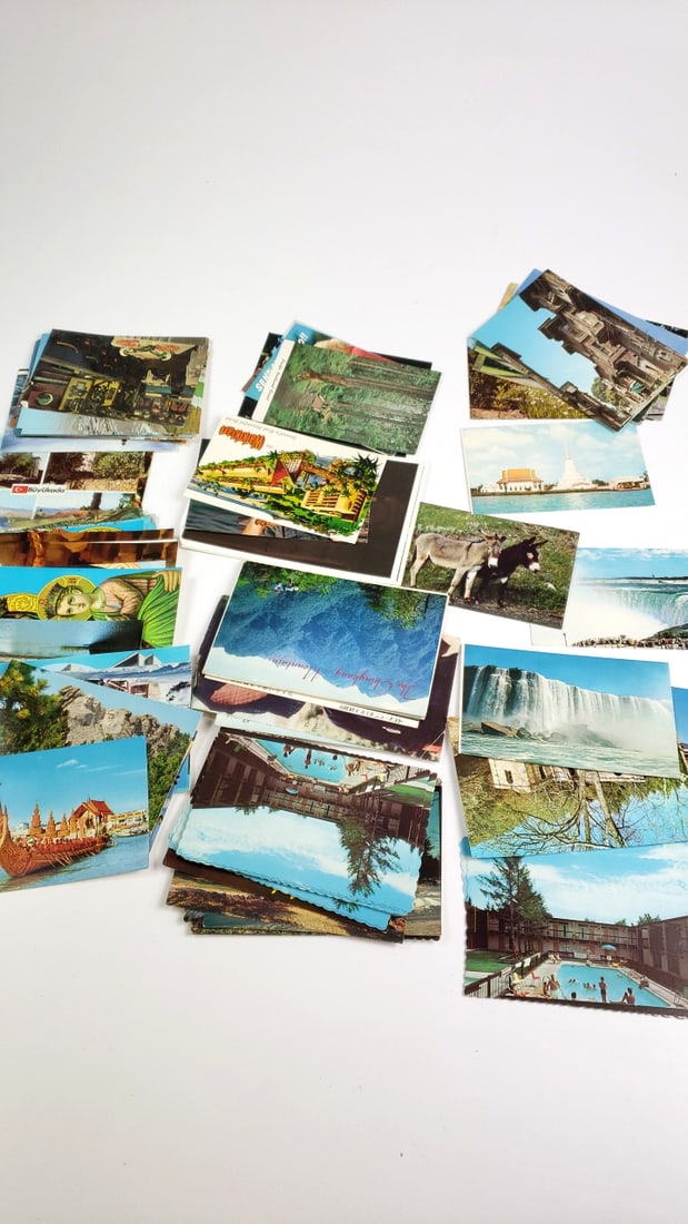 Vintage Travel Postcard Lot - Niagara Falls, Thailand Temples, Scenic Views (1 of 11)