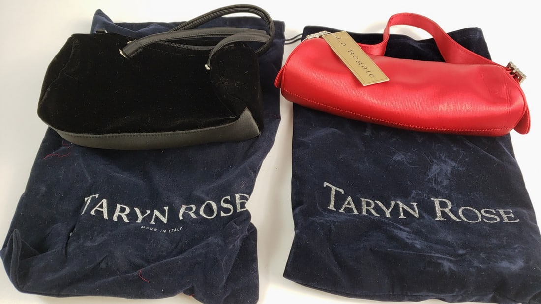 Regale Black and Red Handbags with Dust Bags - Designer Purses (1 of 7)