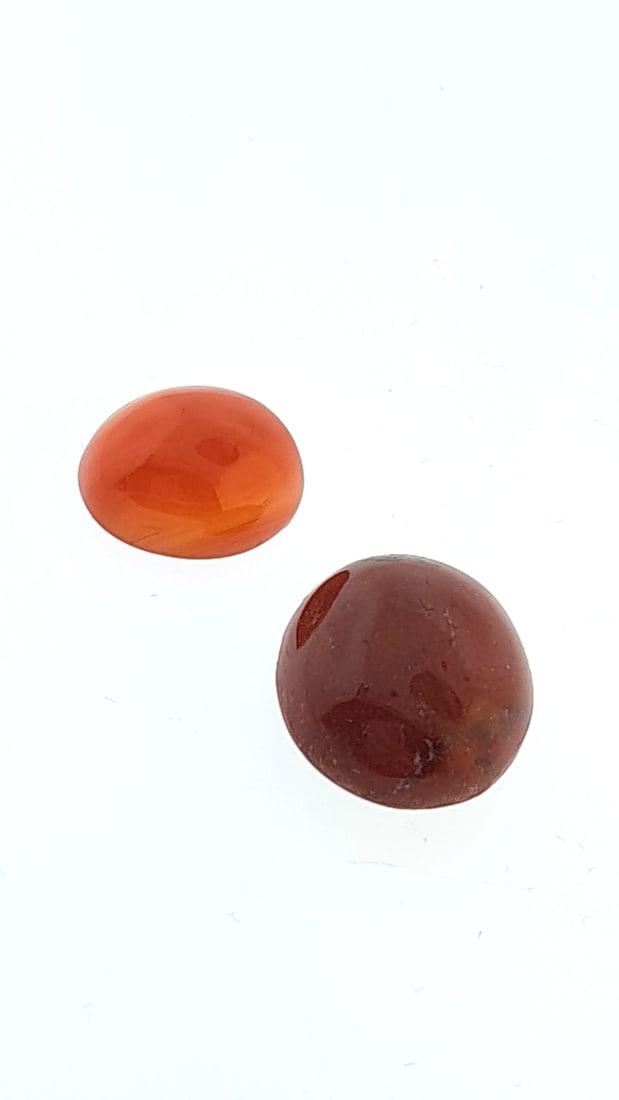 Carnelian and Jasper Gemstone Cabochons - Polished Red and Orange Stones 14ct: Nice mix of estate goods. The family behind this estate had a high-end gift shop, so there's lots of brand new inventory including a large collection of King and Country, New ACME pens, quality watche