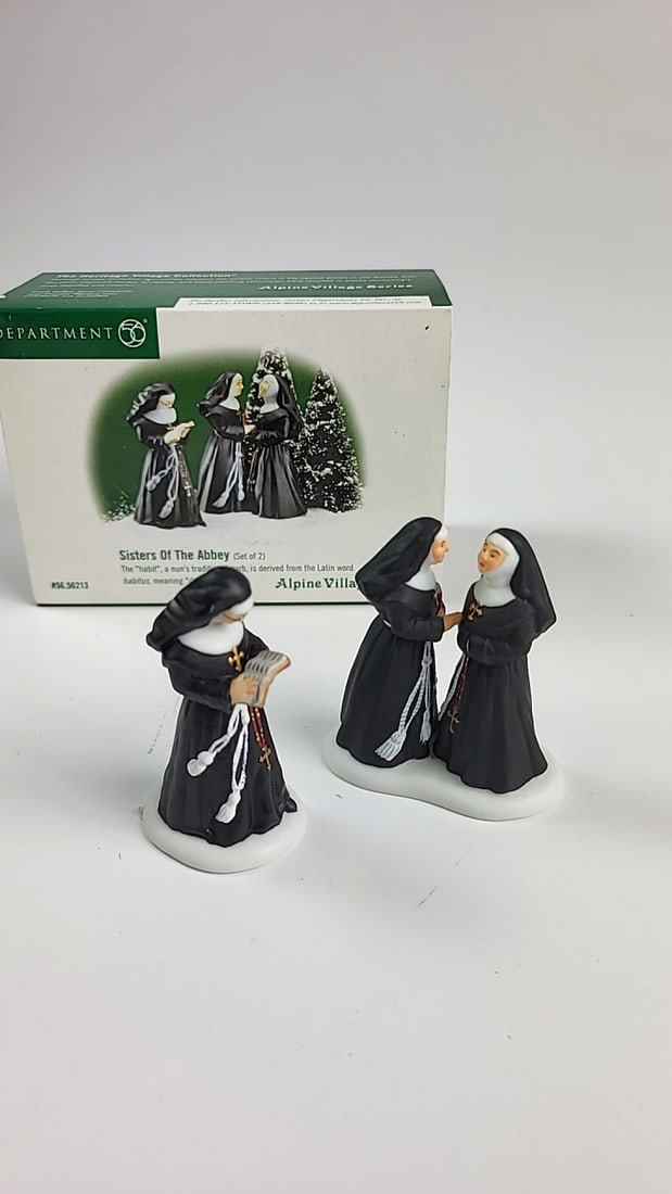 Department 56 Alpine Village Sisters of the Abbey Figurines Set #56.56213 Collectible Auction: Fun auction full of great last minute Christmas gear including a large selection of Department 56, brand new toys, games, and houseware.WE OFFER IN HOUSE SHIPPING. Shipping begins the Monday after loc