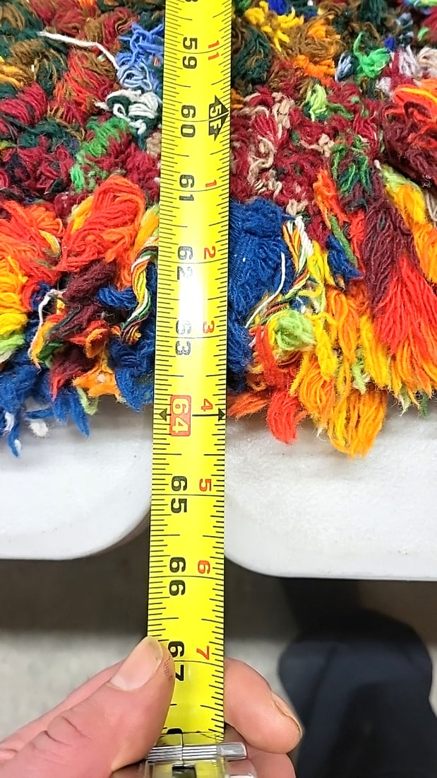 Oval Pendleton Factory Selvage Wool Rug 64" x 36" - 6