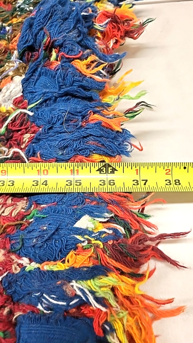 Oval Pendleton Factory Selvage Wool Rug 64" x 36" - 7