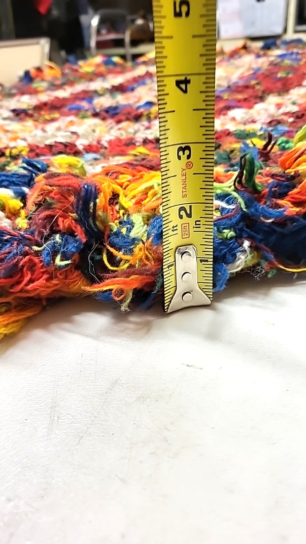 Oval Pendleton Factory Selvage Wool Rug 64" x 36" - 8