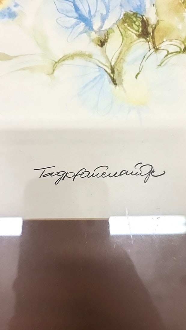 Butterfly Print in Black Frame with Brown Matte - Signed Artwork 20" x 16" - 3