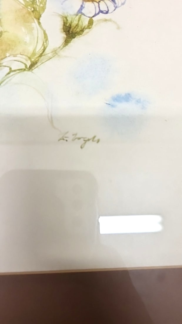 Butterfly Print in Black Frame with Brown Matte - Signed Artwork 20" x 16" - 4