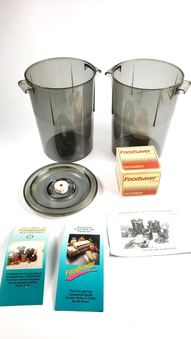 Foodsaver Tilia Vacuum Canisters with Accessories - Smoky Gray - Vacuum Sealer Containers Set (1 of 7)