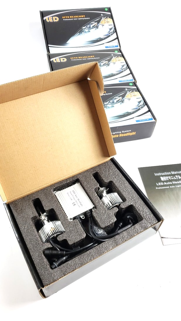 LED Auto Headlight Professional Lighting System #880 LUMILEDS The Brighter LED, Black Box (4-Pack) - 2