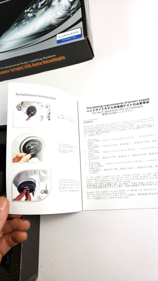 LED Auto Headlight Professional Lighting System #880 LUMILEDS The Brighter LED, Black Box (4-Pack) - 5