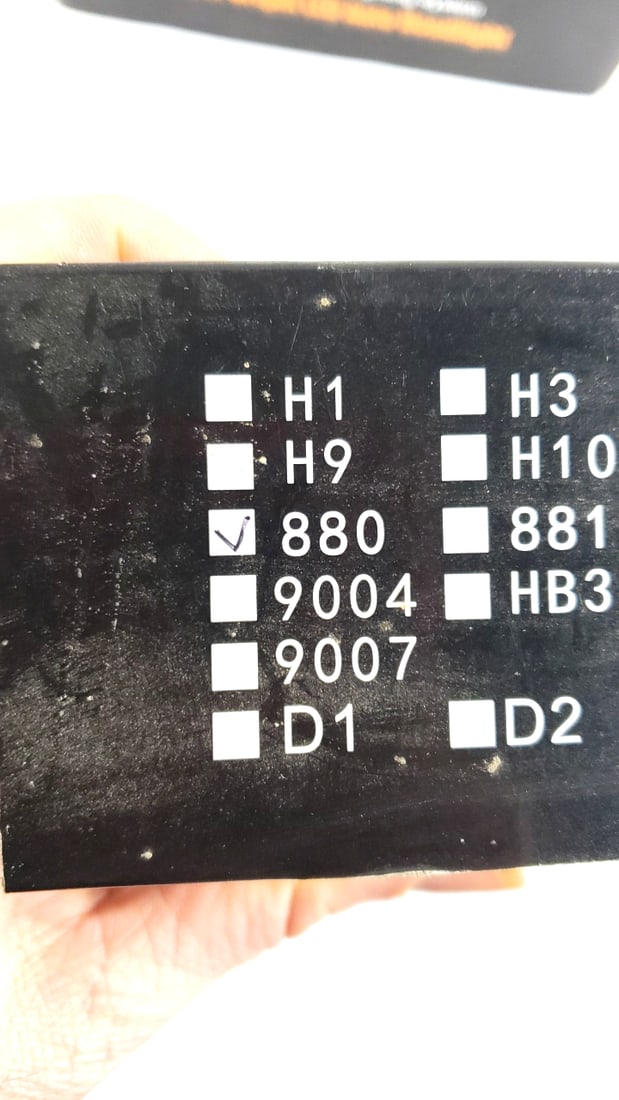 LED Auto Headlight Professional Lighting System #880 LUMILEDS The Brighter LED, Black Box (4-Pack) - 6