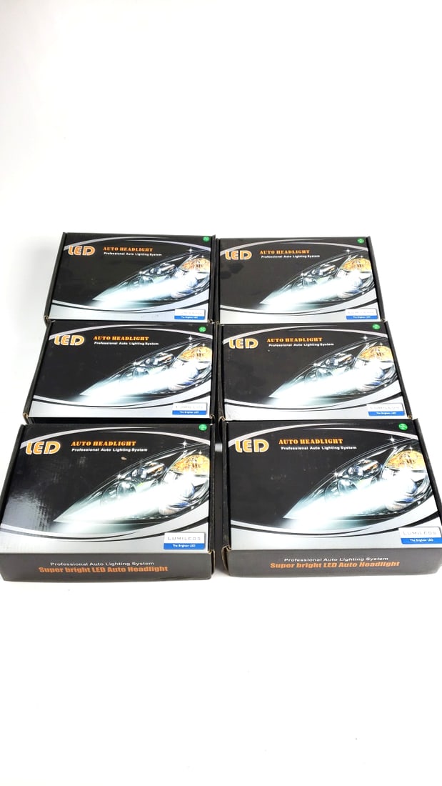 Lof of 6 LED Auto Headlight - #881 Professional Auto Lighting System, Super Bright Lumileds: This is a general auction of estate goods. All items as as pictured. Local pick up will be on 3/14 at our warehouse in Sodo (3429 Airport Way S) from 10am-1pm. Items not picked up will be subjec