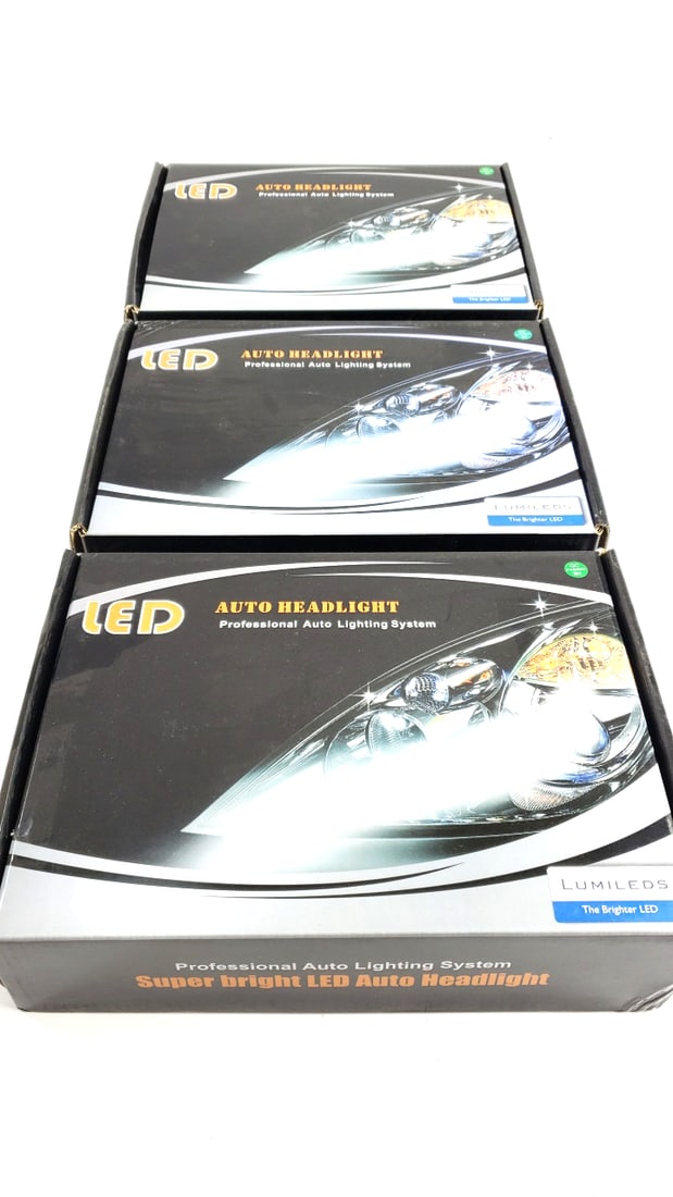 Lot Of 3 HB3 (9005) LED Auto Headlight Lumileds Professional Lighting System Super Bright: This is a general auction of estate goods. All items as as pictured. Local pick up will be on 3/14 at our warehouse in Sodo (3429 Airport Way S) from 10am-1pm. Items not picked up will be subjec to a