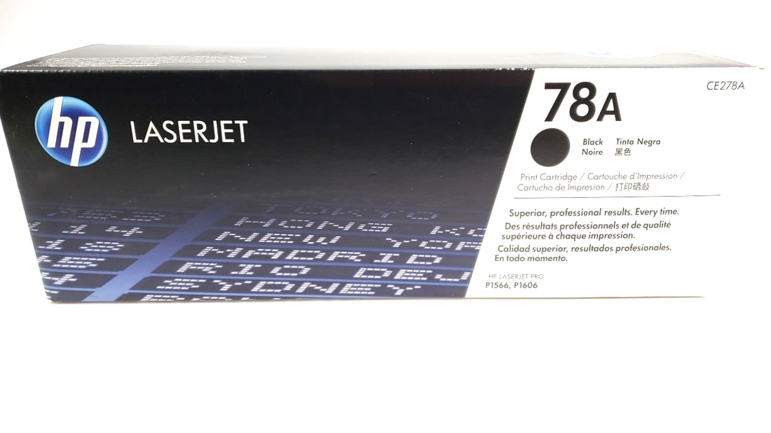HP LaserJet 78A Black Print Cartridge CE278A for P1566 P1606 Printers: This is a general auction of estate goods. All items as as pictured. Local pick up will be on 3/14 at our warehouse in Sodo (3429 Airport Way S) from 10am-1pm. Items not picked up will be subjec