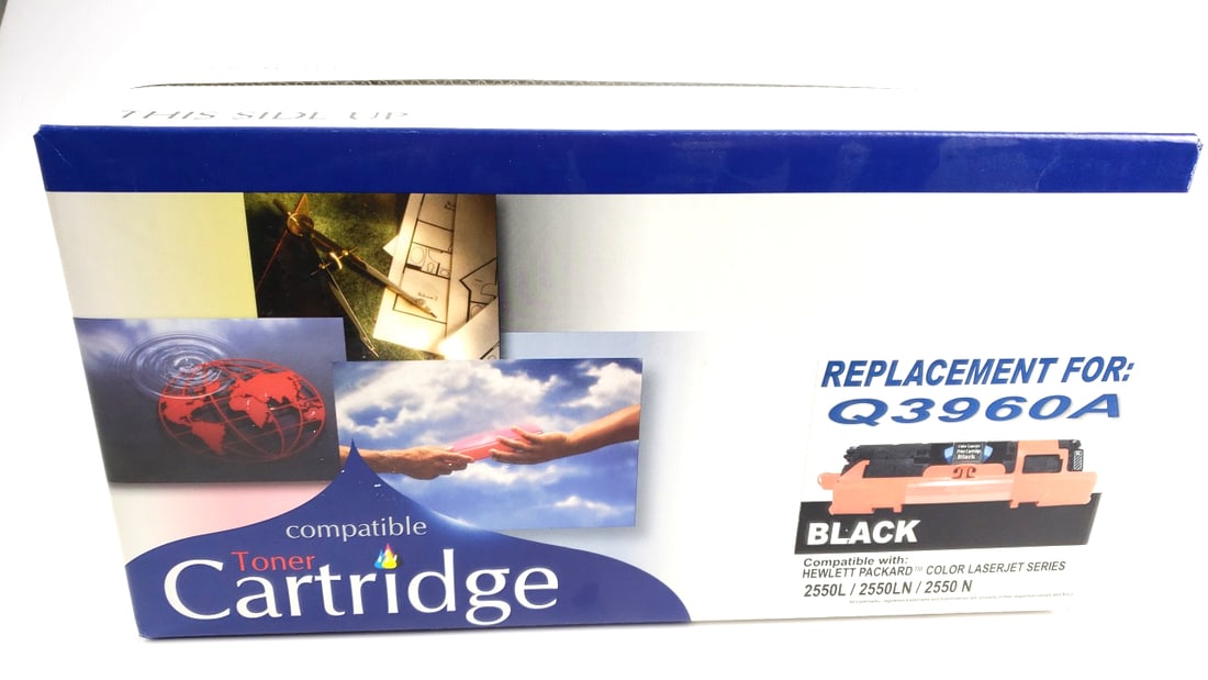 Compatible Toner Cartridge Q3960A Replacement for HP Color LaserJet 2550 Black: This is a general auction of estate goods. All items as as pictured. Local pick up will be on 3/14 at our warehouse in Sodo (3429 Airport Way S) from 10am-1pm. Items not picked up will be subjec