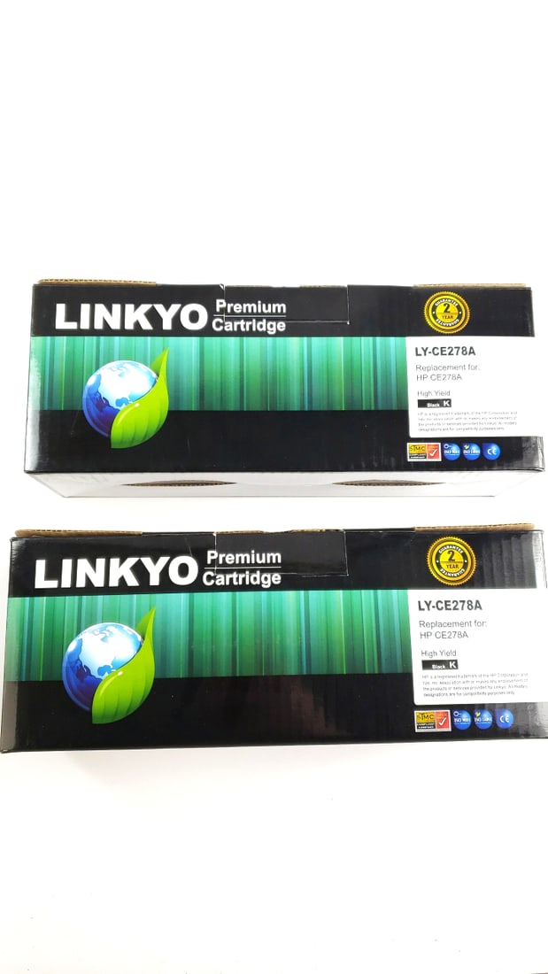 Lot of 2 LINKYO LY-CE278A Premium Cartridge Black Toner High Yield for HP CE278A (1 of 3)