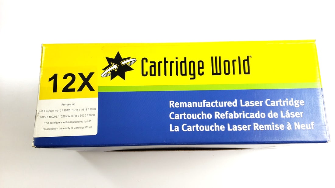 Cartridge World 12X Remanufactured Laser Cartridge for HP LaserJet 1010 1012 1015 1018 1020: This is a general auction of estate goods. All items as as pictured. Local pick up will be on 3/14 at our warehouse in Sodo (3429 Airport Way S) from 10am-1pm. Items not picked up will be subjec