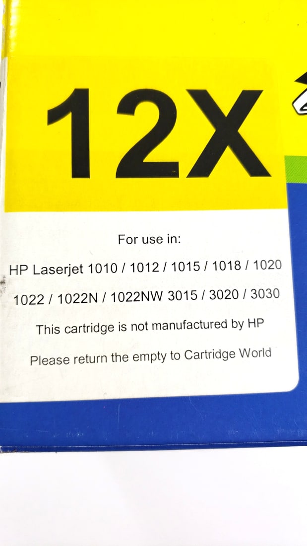 Cartridge World 12X Remanufactured Laser Cartridge for HP LaserJet 1010 1012 1015 1018 1020 - 3