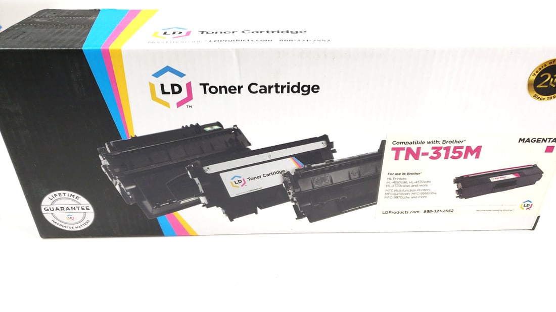 LD Toner Cartridge TN-315M Magenta Compatible with Brother Printers Lifetime Guarantee (1 of 3)