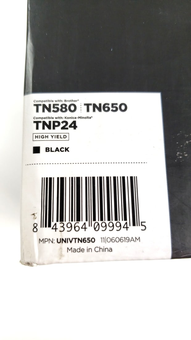 LD Toner Cartridge Brother TN580 TN650 Minolta TNP24 High Yield Black Lifetime Guarantee - 3