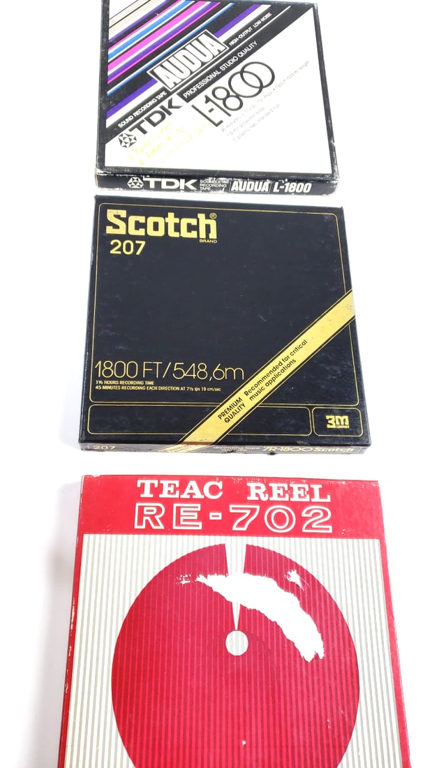 TDK Scotch TEAC Reel-to-Reel Tape Lot with Pink Floyd Eric Clapton Etc: This is a general auction of estate goods. All items as as pictured. Local pick up will be on 3/14 at our warehouse in Sodo (3429 Airport Way S) from 10am-1pm. Items not picked up will be subjec to a
