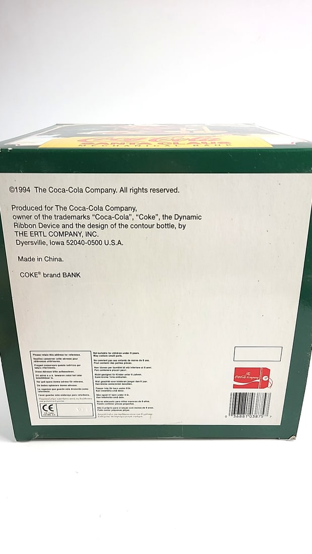 Coca-Cola Santa Claus Mechanical Bank 2nd in Series Green Box Collectible Holiday Decor - 4