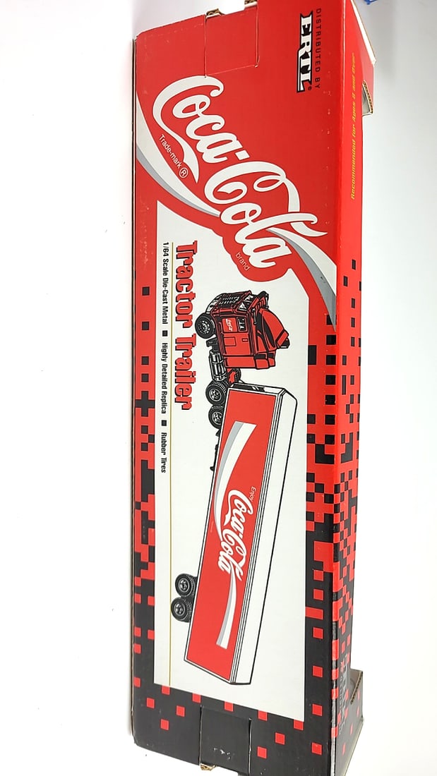 ERTL Red Diecast Coca Cola Toy Truck Model Collectible Display Box - 3
