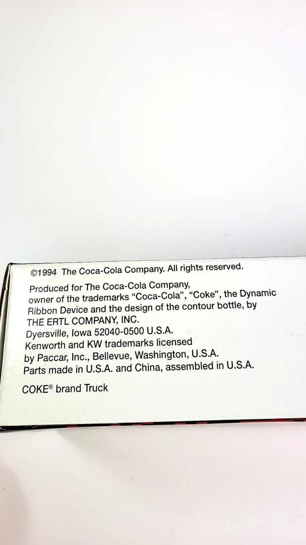 ERTL Red Diecast Coca Cola Toy Truck Model Collectible Display Box - 4