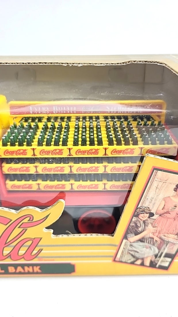 ERTL & Coca-Cola Die-Cast Metal Bank Truck Yellow Vintage Collectible - 2