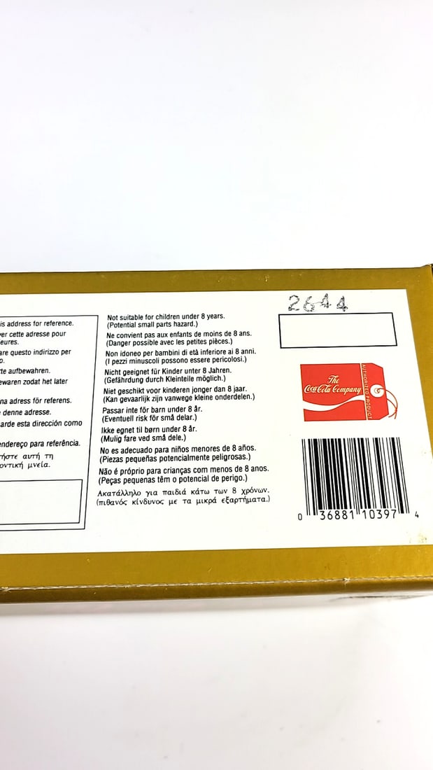 ERTL & Coca-Cola Die-Cast Metal Bank Truck Yellow Vintage Collectible - 7