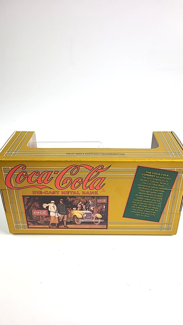 ERTL & Coca-Cola Die-Cast Metal Bank Red Tank Car Model Truck Vintage Collectible Display - 3