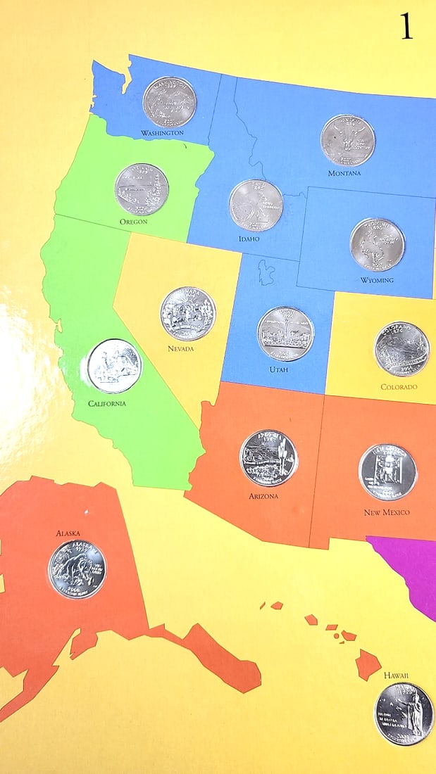 First State Quarters of the USA Collectorâ€™s Map 1999-2008 Album - 3