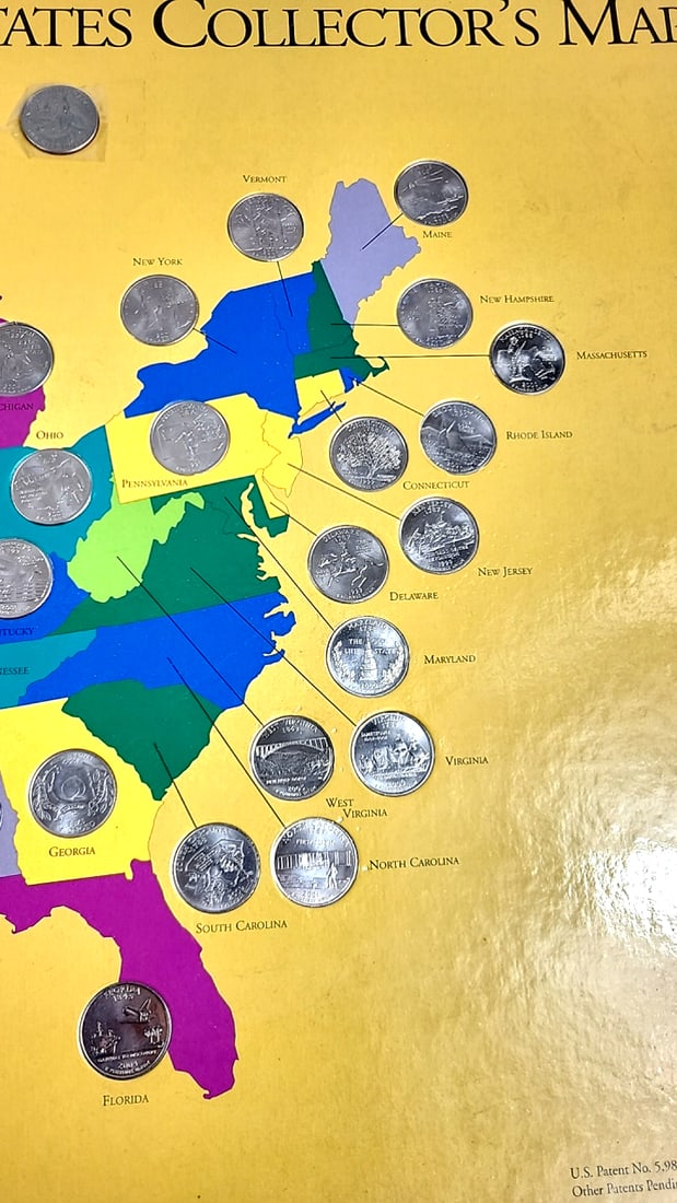 First State Quarters of the USA Collectorâ€™s Map 1999-2008 Album - 6