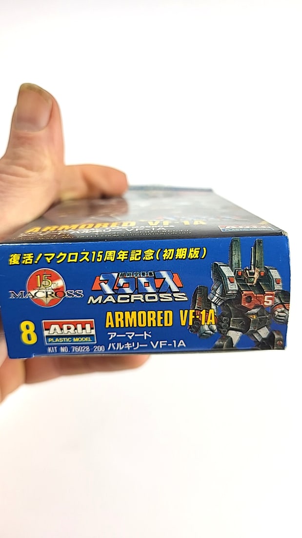 Macross Armored VF-1A Model Kit NEW 1/170 Scale ARII Plastic Model Japan Anime Robot Gray - 8