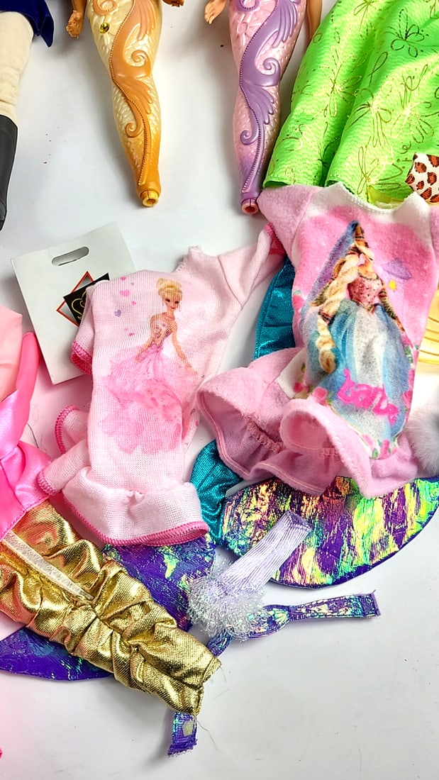 Vintage 90's Barbie Doll Lot with Accessories, Case, Backpack, Clothes, and Chairs Set - Pink/Mul... - 11