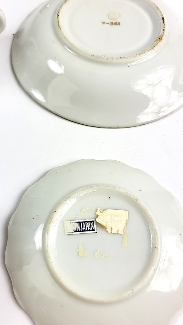 Arizona Themed Porcelain Demitasse Cups & Saucers Set, Roadrunner, Cactus Design - 9