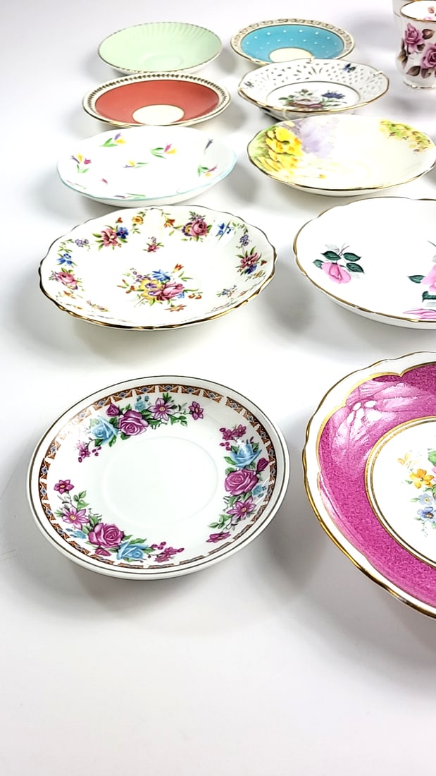 Bone China Lot - Mostly From England - Regency Roslyn Aynsley Etc SEE PICS - 2