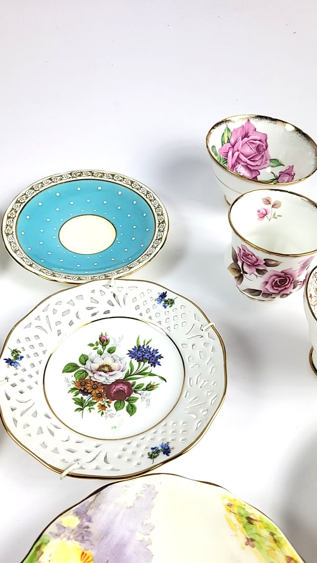 Bone China Lot - Mostly From England - Regency Roslyn Aynsley Etc SEE PICS - 7