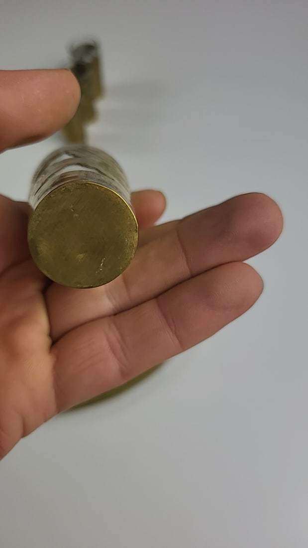 Vintage Gold-Tone Metal Wrapped Shot Glass Set with Metal Tray - 4 Pieces - Decorative Design - 11