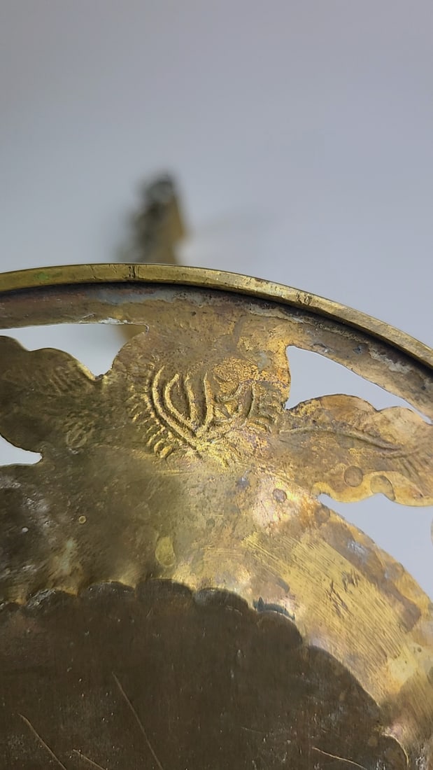 Vintage Gold-Tone Metal Wrapped Shot Glass Set with Metal Tray - 4 Pieces - Decorative Design - 8