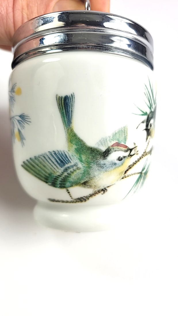 Royal Worcester Oven to Tableware Bird ðŸ¦ Ceramic Jars with Metal Screw Lids - - 2