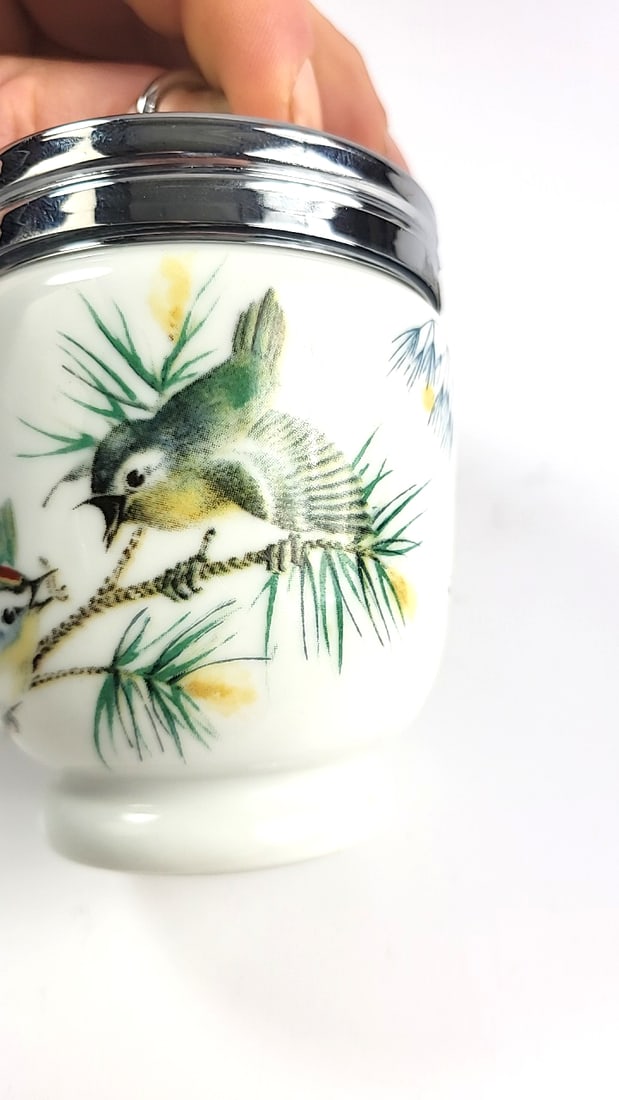 Royal Worcester Oven to Tableware Bird ðŸ¦ Ceramic Jars with Metal Screw Lids - - 3