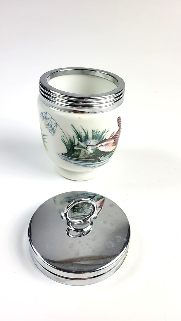 Royal Worcester Oven to Tableware Bird ðŸ¦ Ceramic Jars with Metal Screw Lids - - 5