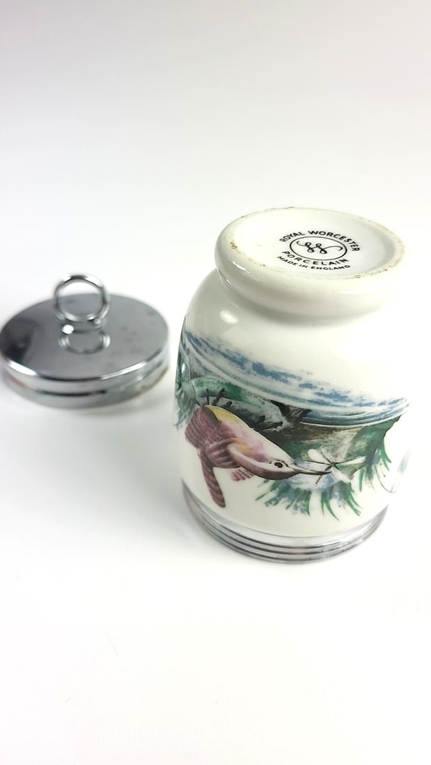 Royal Worcester Oven to Tableware Bird ðŸ¦ Ceramic Jars with Metal Screw Lids - - 7