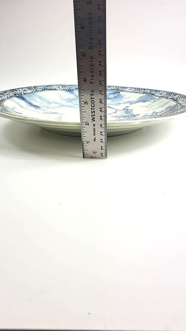 Royal Sphinx Maastricht Holland Delfts Porcelain Plate Blue Windmill Scene Decorative Dutch Style... - 6