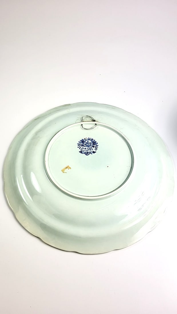 Royal Sphinx Maastricht Holland Delfts Porcelain Plate Blue Windmill Scene Decorative Dutch Style... - 4