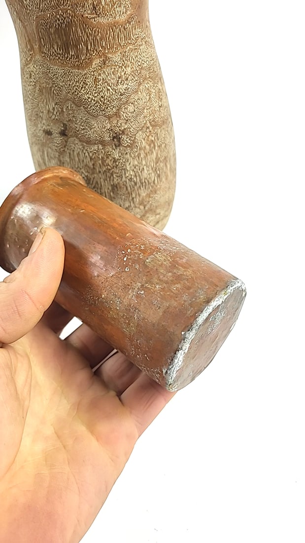 Vintage Bamboo Vase With Removable Copper Inner Made In Japan Decorative Tan Patterned Unique Des... - 5