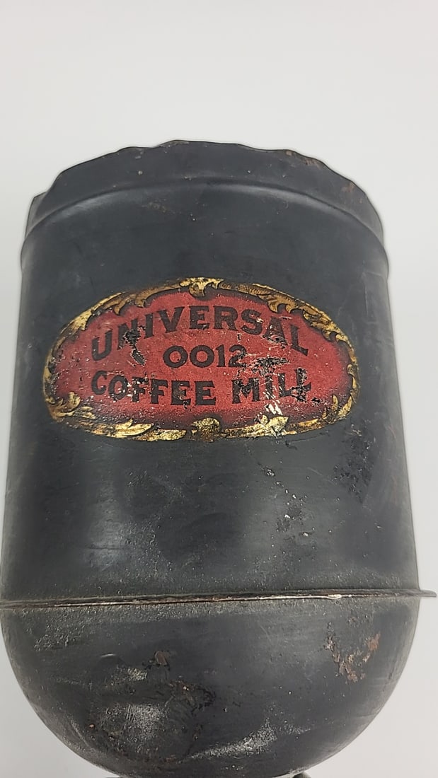 Vintage Universal No. 0012 Coffee Mill Grinder with Wooden Handle, Vintage Wall Mountable, Landers, - 2