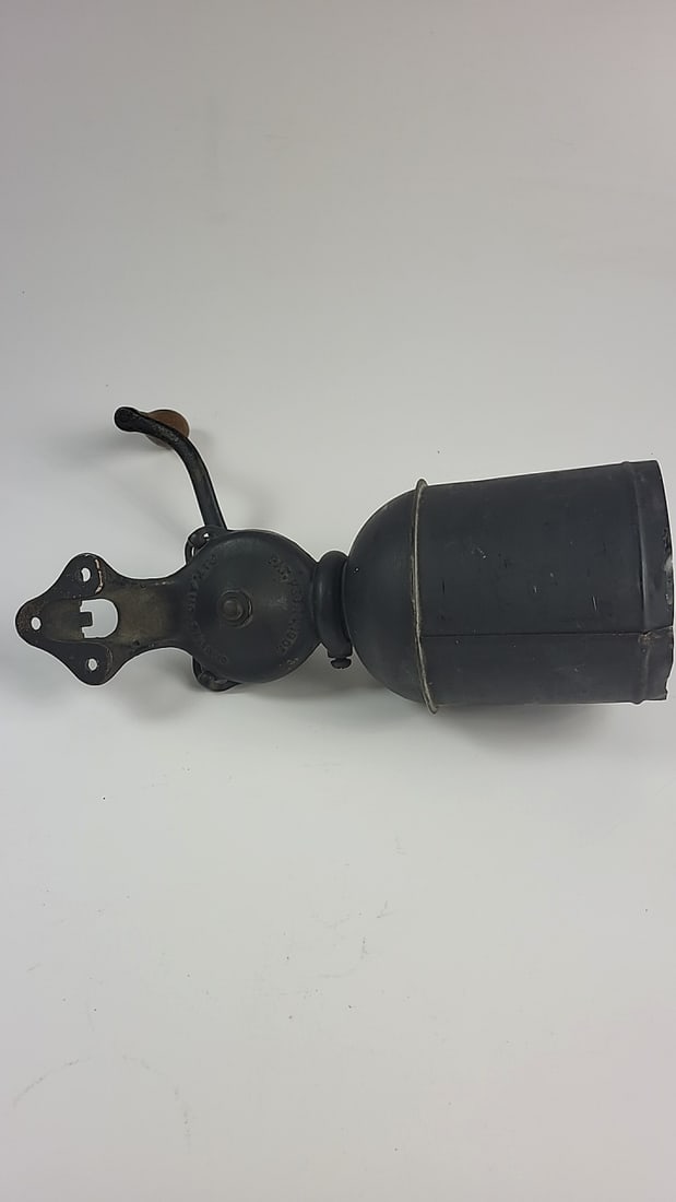 Vintage Universal No. 0012 Coffee Mill Grinder with Wooden Handle, Vintage Wall Mountable, Landers, - 6